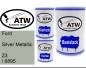 Preview: Ford, Silver Metallic, Z3 / 6895: 500ml Lackdose + 500ml Klarlack + 250ml Härter - Set, von ATW Autoteile West.